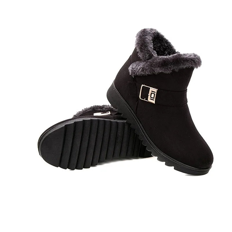 Woman Shoes Woman Winter Snow Boots Warm Ankle Boots Platform Rubber Female Boots Winter Snow Footwear Lady Low Heel Shoes