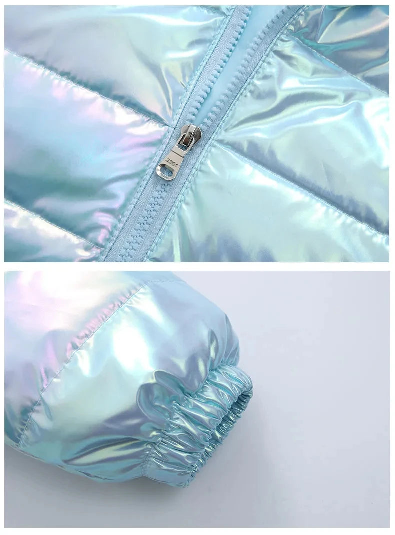 New colorful children's down jacket winter hooded outerwear boys and girls jackets baby autumn and winter coats