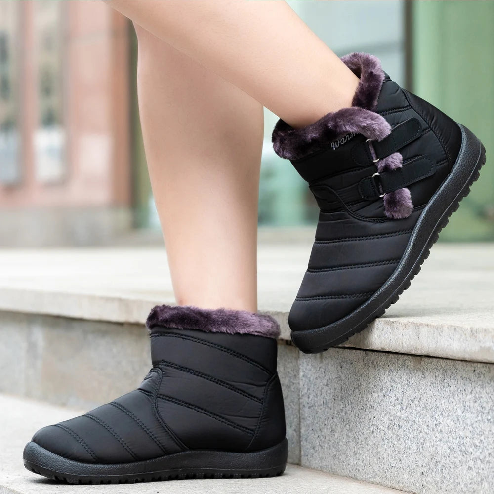 Winter Women Boots Waterproof Snow Boots For Winter Shoes Women Casual Lightweight Ankle Boots Warm Fur Winter Boots Botas Mujer