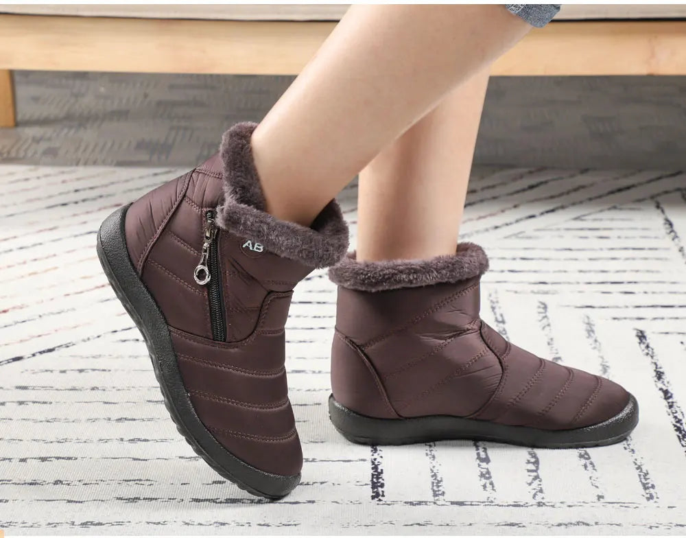 Winter Women Boots Waterproof Snow Boots For Winter Shoes Women Casual Lightweight Ankle Boots Warm Fur Winter Boots Botas Mujer