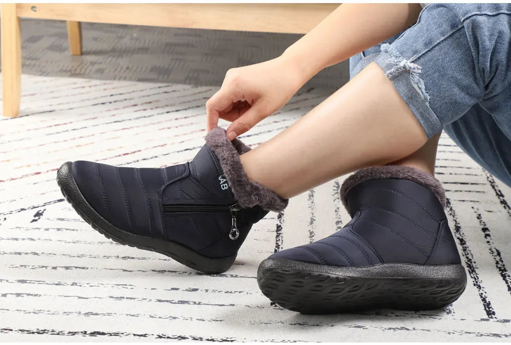 Winter Women Boots Waterproof Snow Boots For Winter Shoes Women Casual Lightweight Ankle Boots Warm Fur Winter Boots Botas Mujer