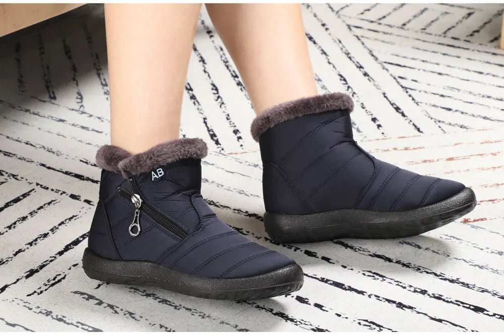 Winter Women Boots Waterproof Snow Boots For Winter Shoes Women Casual Lightweight Ankle Boots Warm Fur Winter Boots Botas Mujer