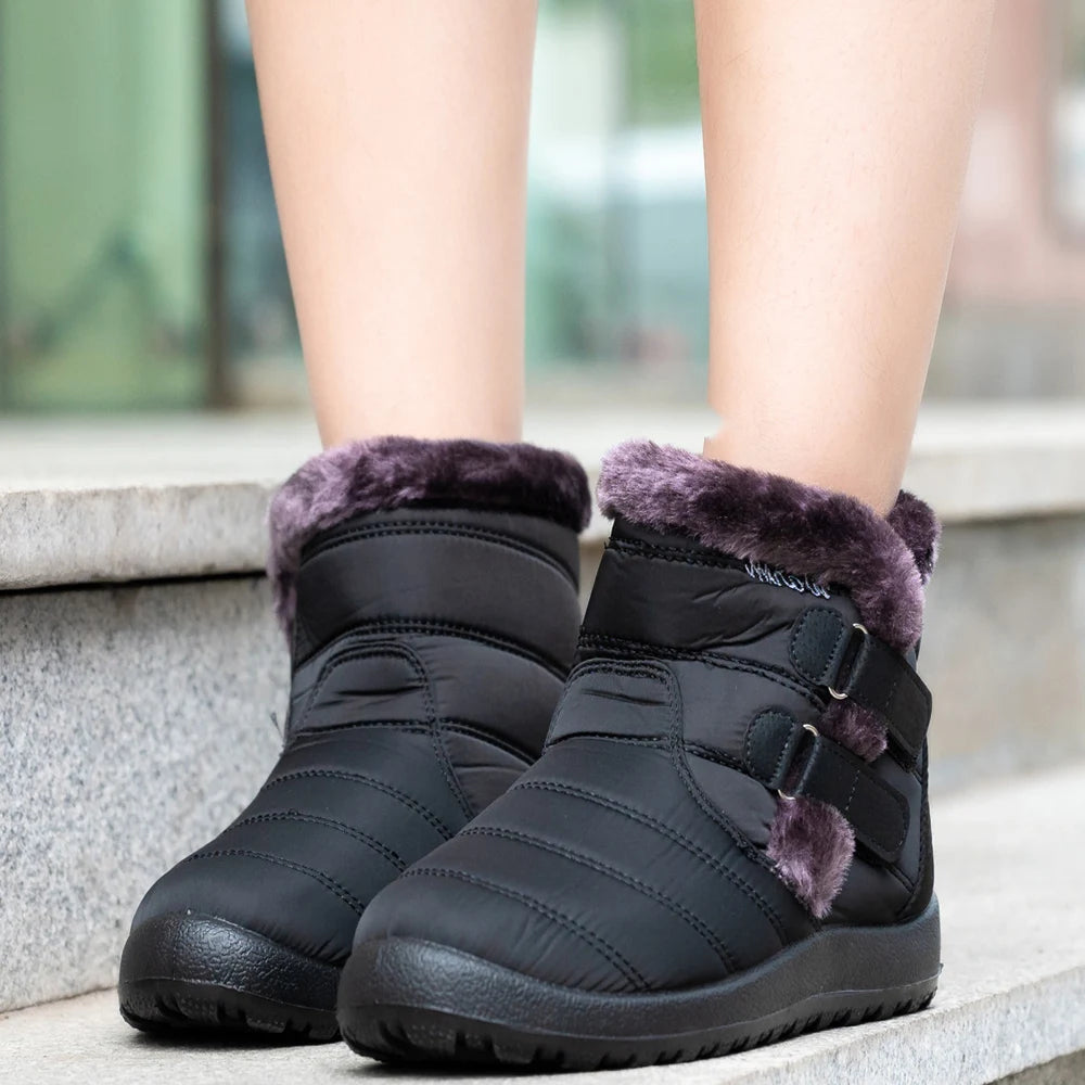 Winter Women Boots Waterproof Snow Boots For Winter Shoes Women Casual Lightweight Ankle Boots Warm Fur Winter Boots Botas Mujer