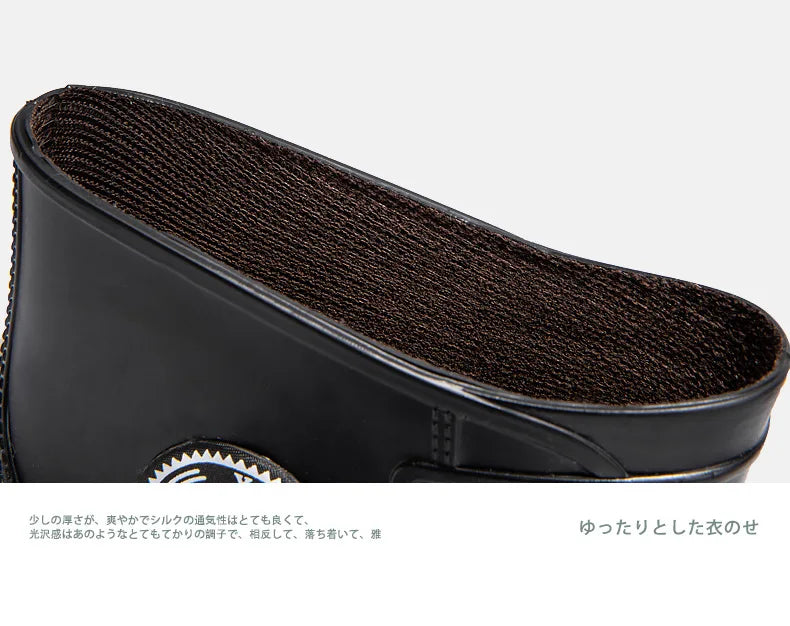 Bottes de pluie pour hommes, imperméables, antidérapantes, semelles en caoutchouc, chaussures de pluie d'extérieur pour la pêche et l'escalade