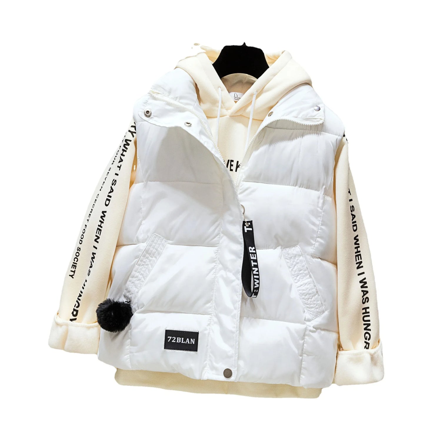 Woman Cotton Vest Winter Korean Style Buttons Zipper Solid Color High Neck Fashion woman's Vest Dropshipping Sale LDY002