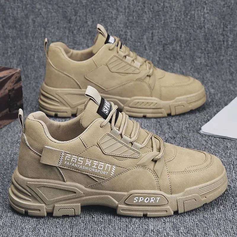 Baskets homme imperméables, bottes de travail, chaussures de travail à semelle épaisse en peluche, résistantes au froid, à lacets, antidérapantes, en coton, nouveauté 2025