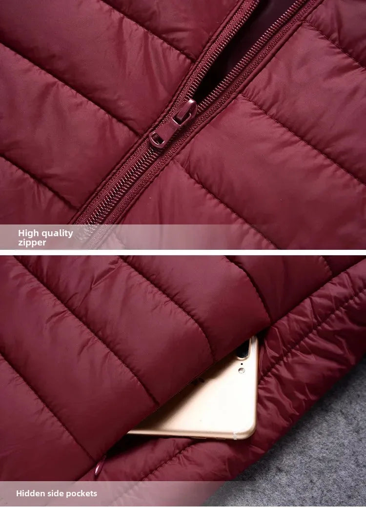 Autumn/Winter Men's Cotton Coat Plus Size Cropped Lightweight Cotton-Padded Workwear Thickened Mid-Youth Padded Jacket Winter Ja