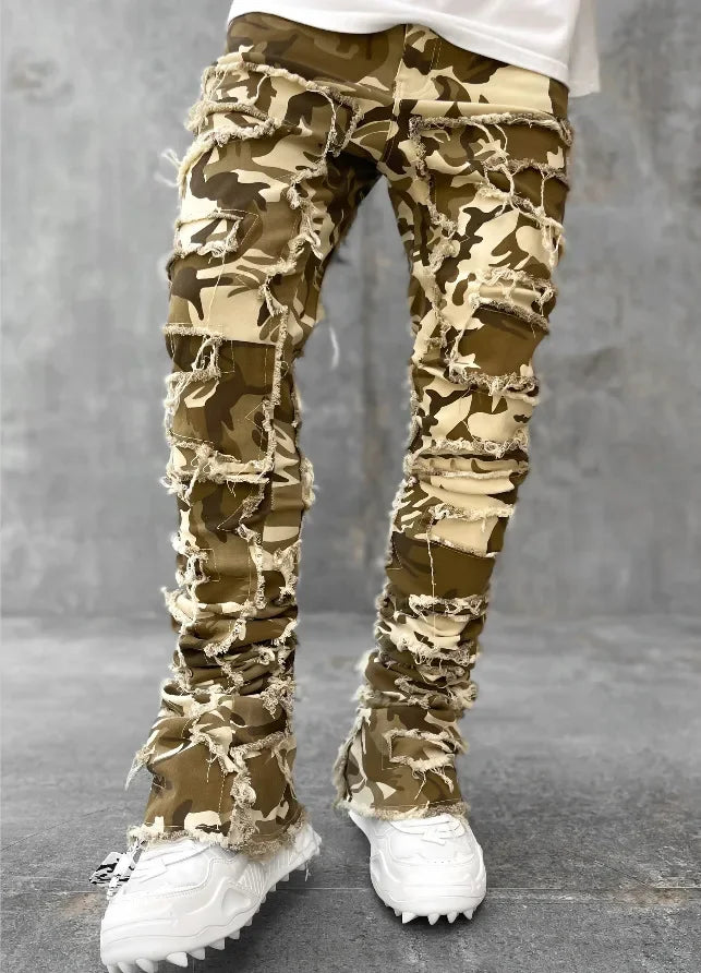 2023 Y2K Streetwear Camouflage Baggy Tracksuit Cargo Pants Men Clothing Sweatpants Male Joggers Casual Long Trousers Moda Hombre