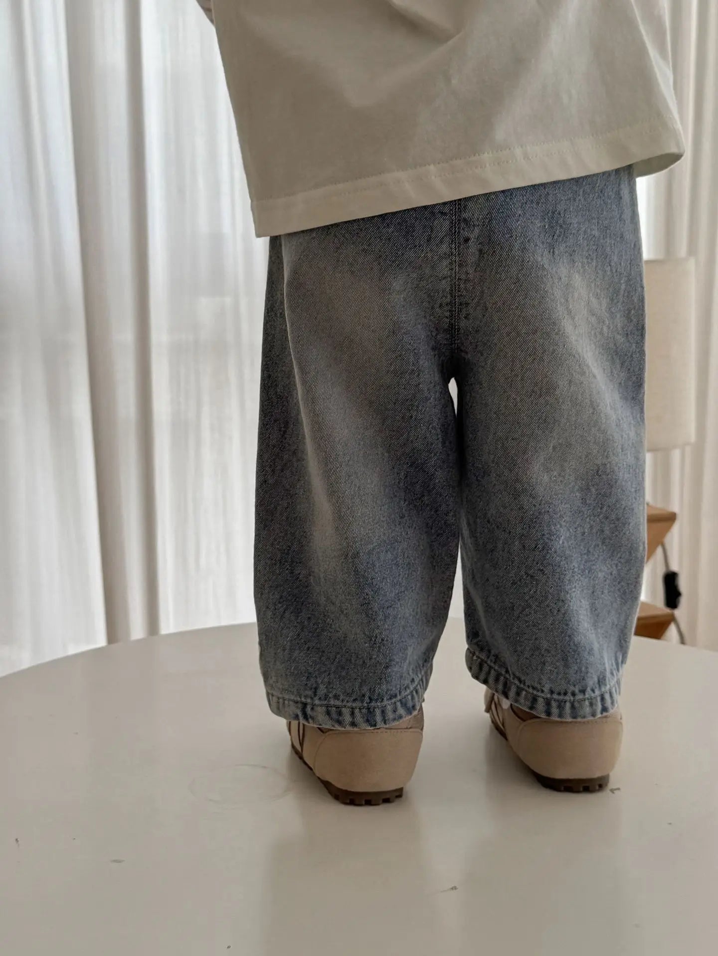 2025 New Style Autumn Toddler Boy Outfits Wide Leg Jeans Cartoon Print Hoodie Girls Clothing for 0-5 Y Baby Girls Boys Clothes