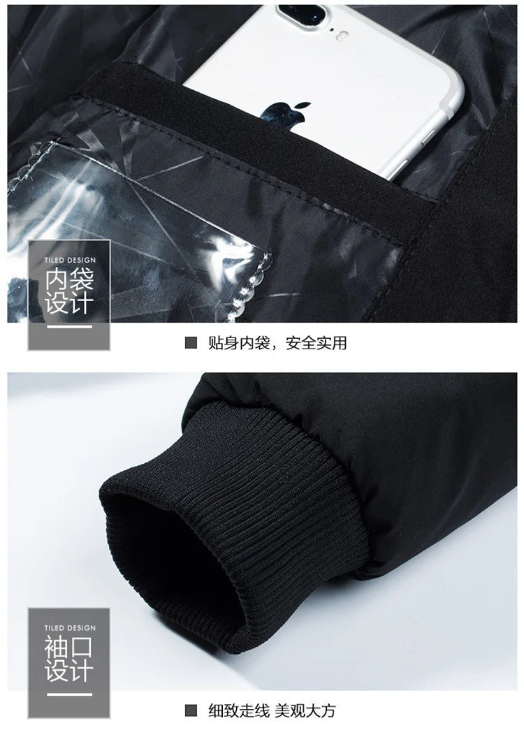 2024 Winter New Men's Cotton Jacket, Daily Casual Windproof and Cold Proof Warm Cotton Clothing