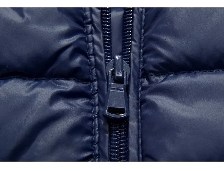 2024 Fall And Winter New Collar Lightweith Warm Down Jacket Royal Blue Black Gray Green Male Down-Filled Coat  Large Size Does N