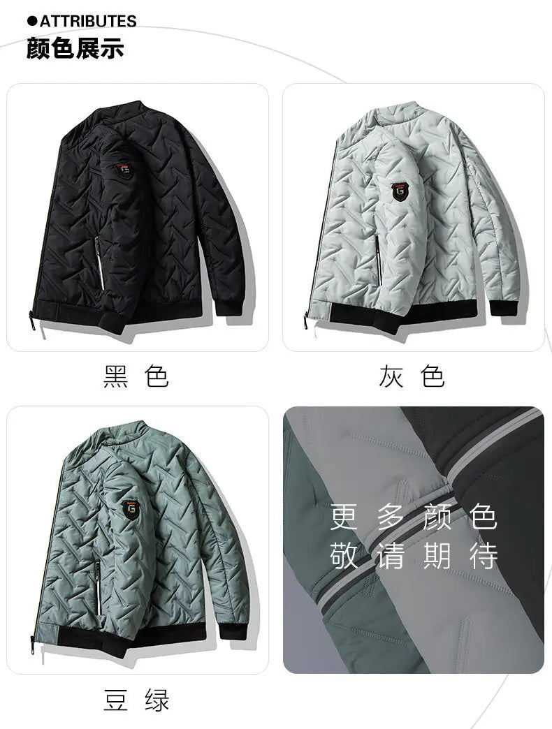 New 2025 Autumn Winter Jacket Men Cotton Padded Jacket Korean Streetwear Casual Jacket Men Fashion Clothing Male Warm Coats 5XL