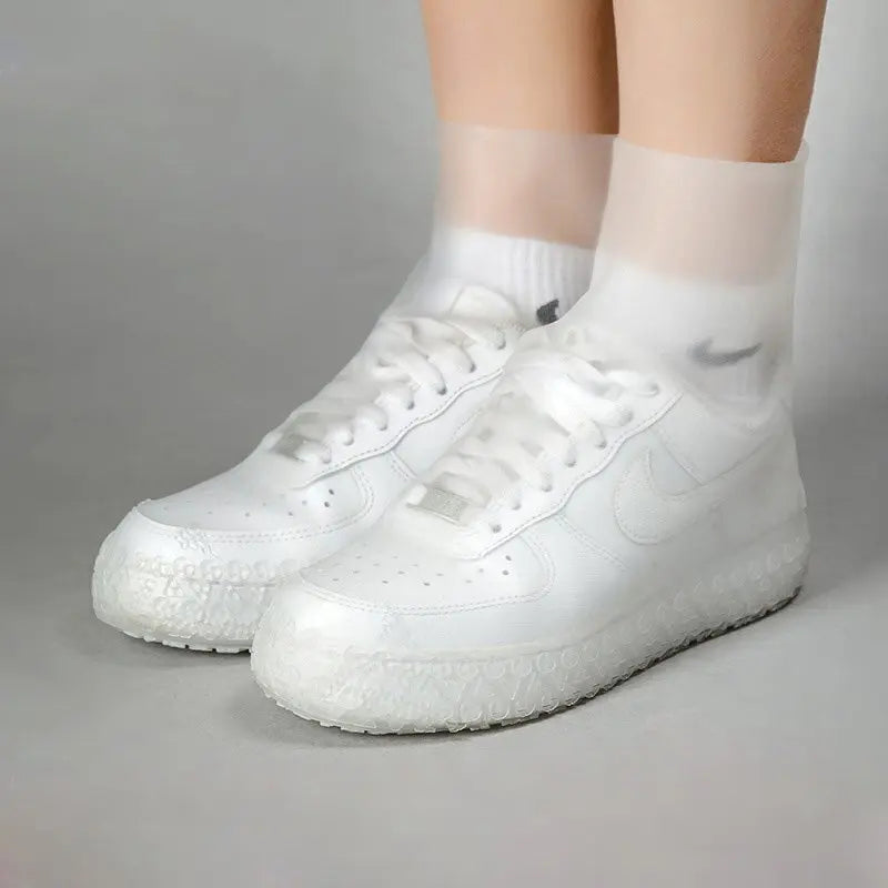 Outdoor Antislip Rain Shoes Shoe Covers Reusable Fashion Waterproof One Size Shoes Protectors Wearable Midcalf Rain Shoes Covers