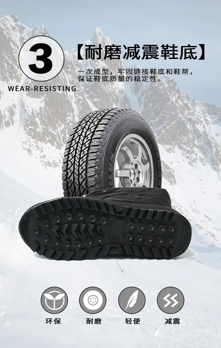 Women Winter Boots Platform Snow Boots Waterproof Non-slip Thick Plush Warm Mid-calf Boots for Women Winter Shoes