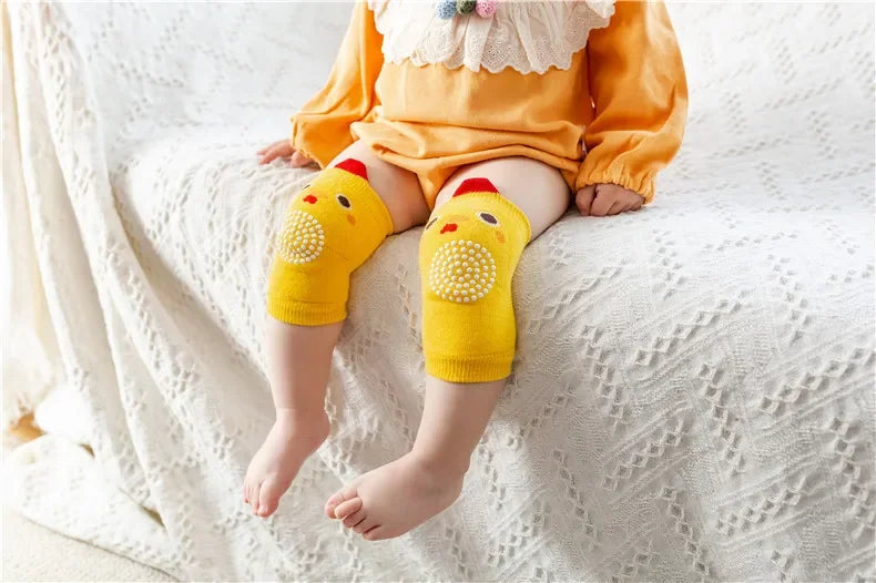 0-3 Years Cotton  Baby Knee Pad Girls Boys Anti-slip Knee Pads Newborn Protector Crawling Elbow Cushion Kid Leging Kneecaps