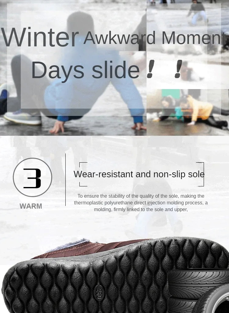 Boots Men Snow Outdoor Mens Shoes Men's Winter Boots Hiking Ankle Boots Waterproof Men Shoes Work Shoes Footwear