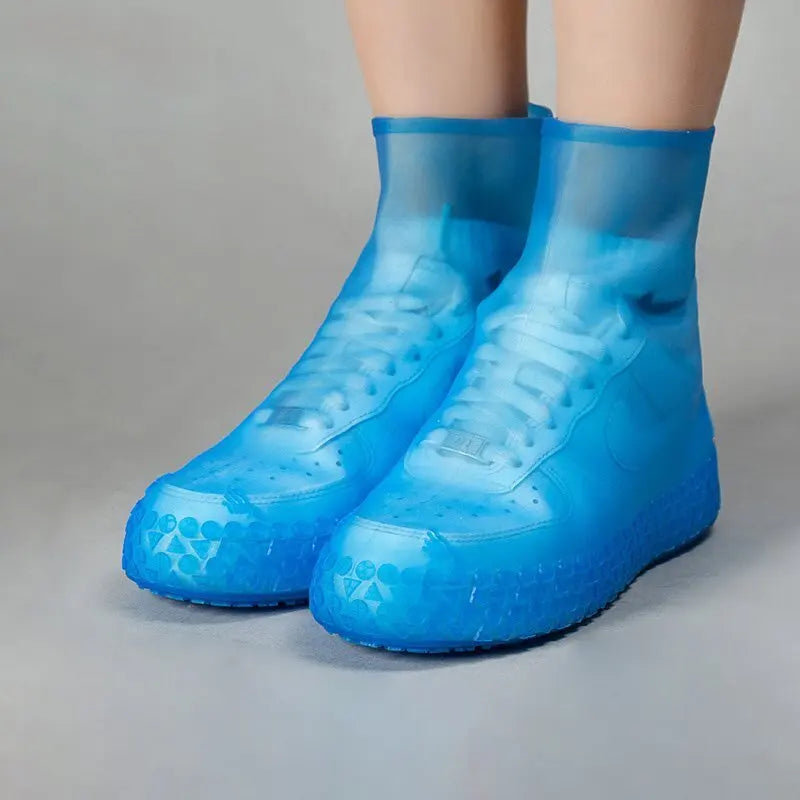 Outdoor Antislip Rain Shoes Shoe Covers Reusable Fashion Waterproof One Size Shoes Protectors Wearable Midcalf Rain Shoes Covers