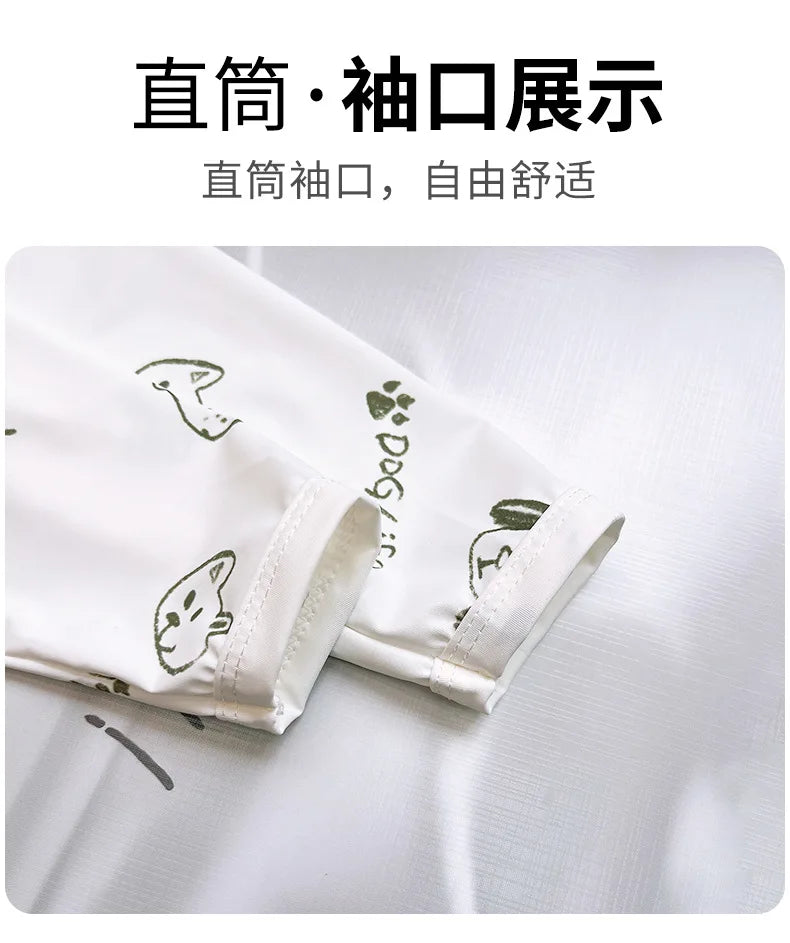 Children's Sunscreen Jackets Summer Breathable Coats for Boys Girls Cartoon Print Kids Windbreakers Toddler Outfits Baby Clothes