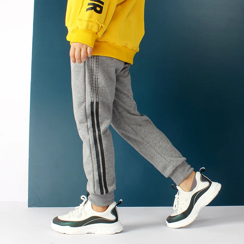 Pantalones deportivos de algodón para niños, estilo coreano, moda de primavera y otoño, para adolescentes de 10 a 12 años