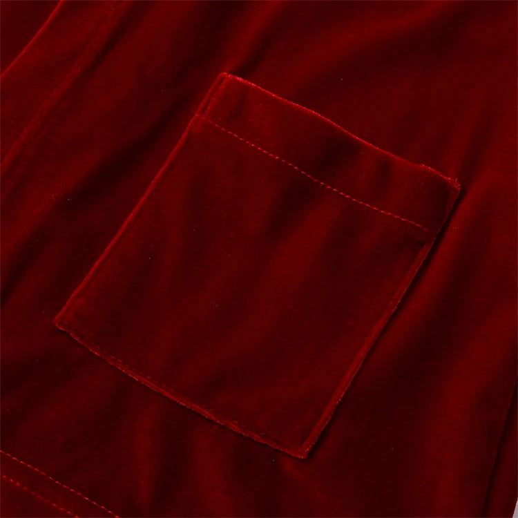 Christmas Baby Boy Girl Red Pajamas Sets For New Year Velvet Kids Family Match Pyjamas Bathrobe Outfits Children Pjs Homewear