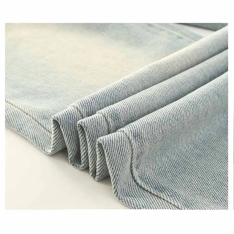 Pantalones vaqueros con letras para niñas, pantalón holgado e informal, elástico, recto, para primavera y otoño, de 2 a 12 años