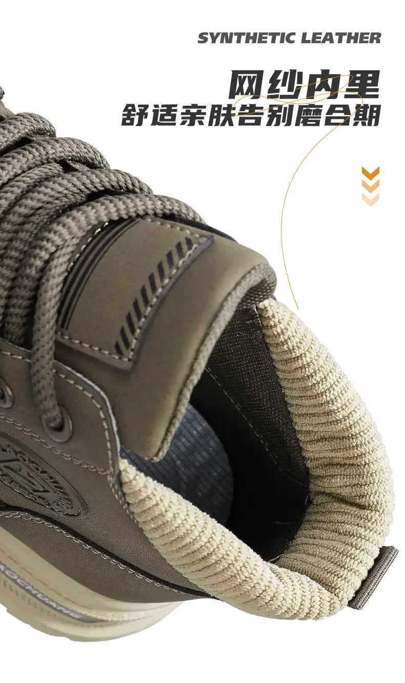 Botas vaqueras para hombre, versátiles, de caña alta, deportivas, informales, para entrenamiento, de moda para exteriores, resistentes al desgaste, para correr, botas de motociclista