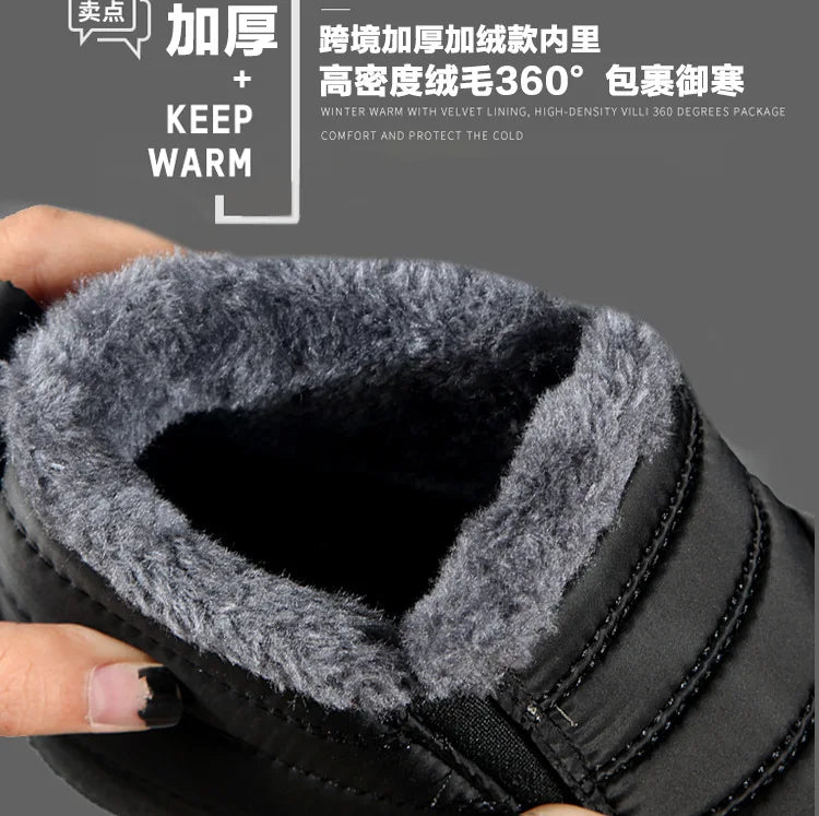 Boots Men Snow Outdoor Mens Shoes  Men's Winter Boots Hiking Ankle Boots Waterproof Men Shoes Work Shoes Footwear