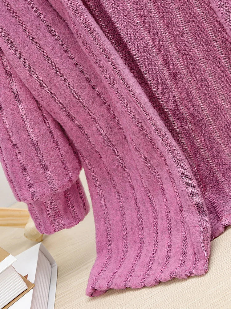 Girls Solid Color Casual Outing Knitted Cardigan Children's Spring and Autumn Simple Versatile Jacket
