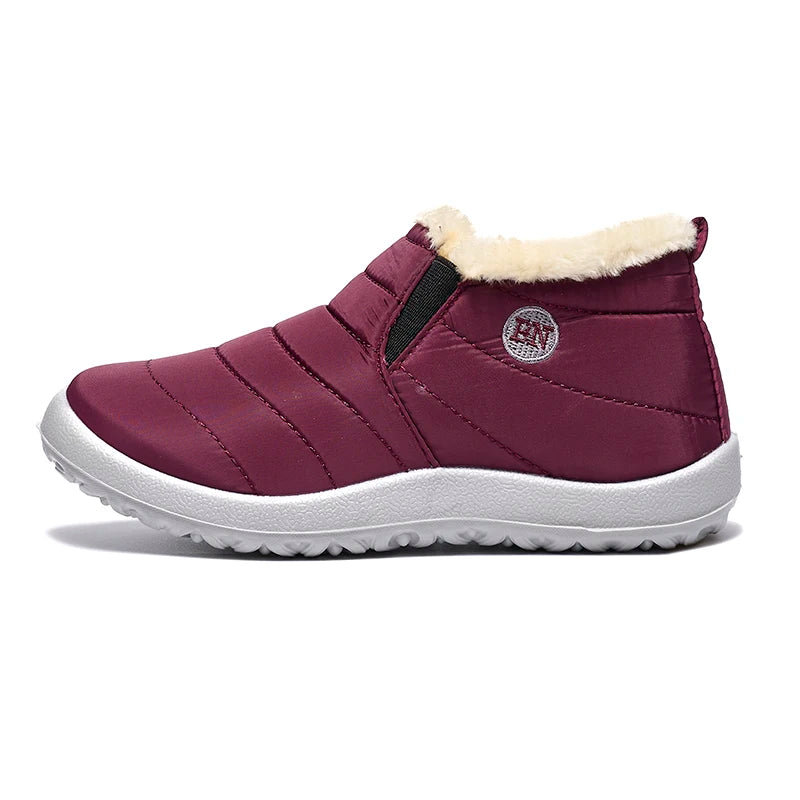 Classic Winter Men's Boots Ankle Boots WaterProof  Warm Plush Round Toe Thick-soled Outdoor Casual Anti slip