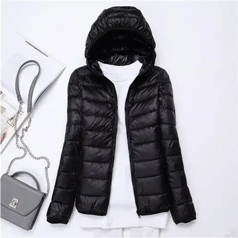 Abrigo corto fino acolchado de algodón para mujer, nuevo estilo coreano 2022, chaqueta holgada con capucha de algodón para otoño/invierno para hombre