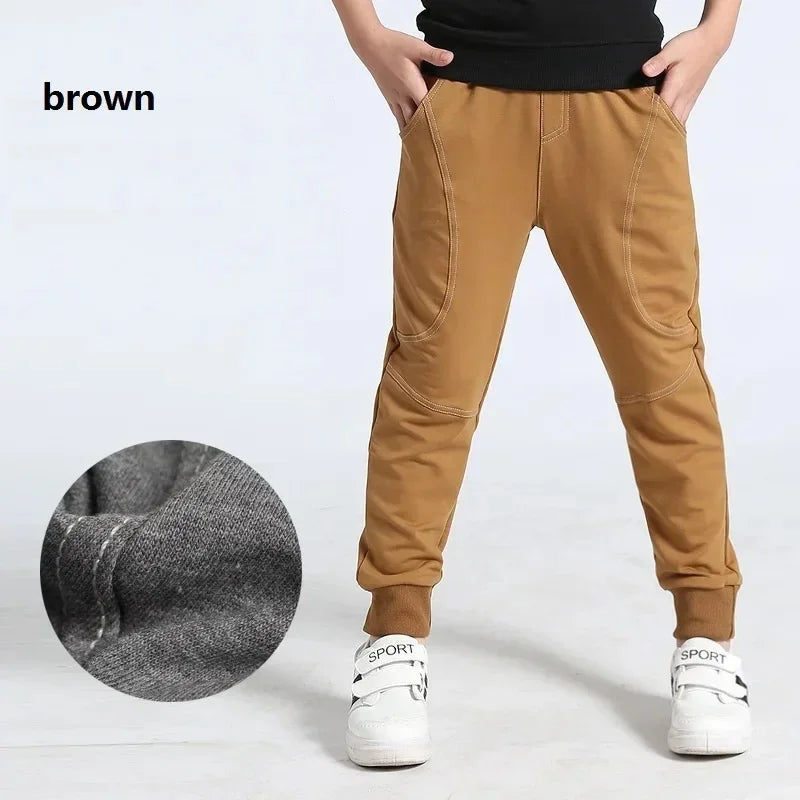 Pantalones deportivos de algodón para niños, estilo coreano, moda de primavera y otoño, para adolescentes de 10 a 12 años