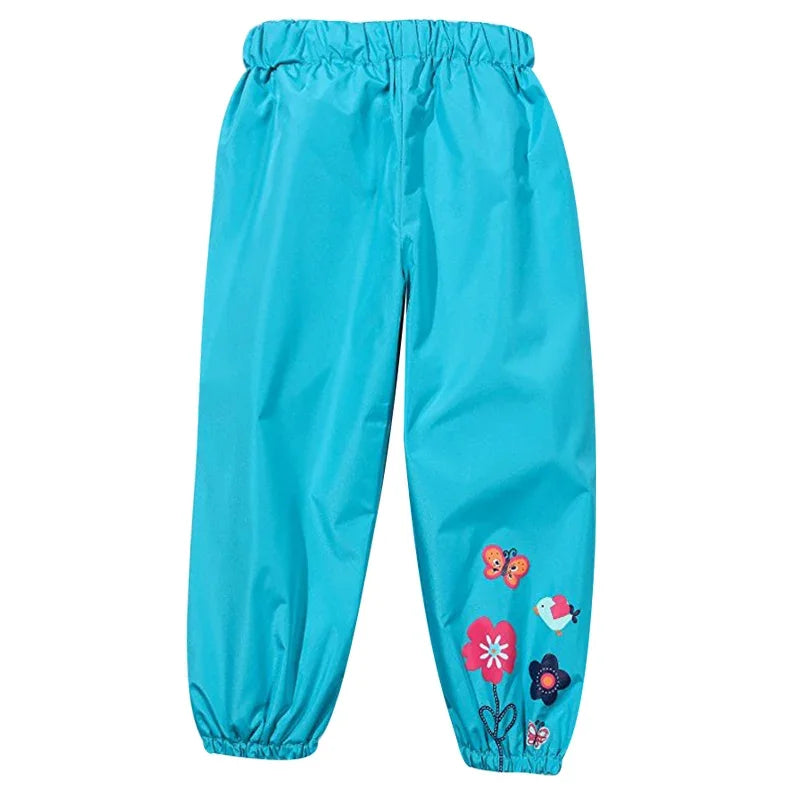 Kid Raincoat Rain Pants Casual Fashion Waterproof Girls Boys Pant Children’s Kids Rain Trousers for 1 2 3 4 Years