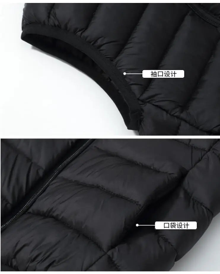 Boys' Down Vest Winter Light Jacket Casual Stand Collar Waistcoat Children Fashion Korea Coat Autumn Clothes For Girls Vests