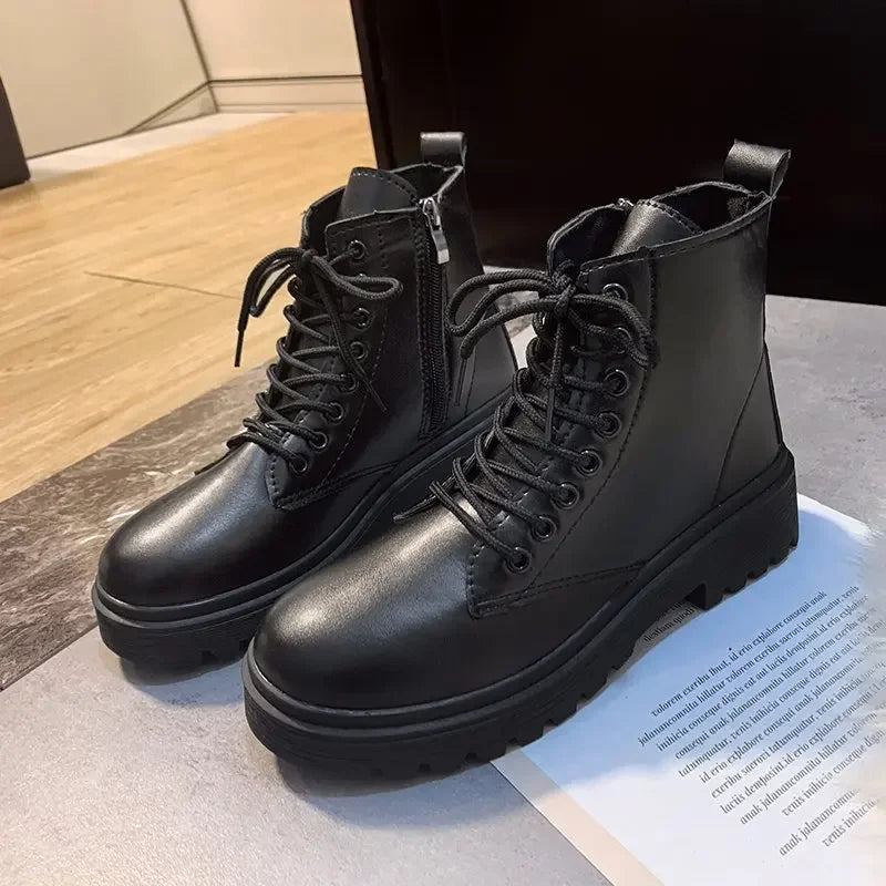 Botas de mujer Otoño Invierno Nueva moda clásica bota corta hermosa botín ropa de trabajo zapato Botas Mujer