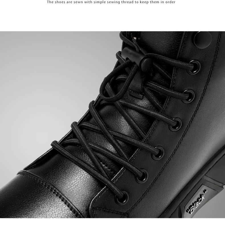 Bottes tendance décontractées pour hommes, pointures 39 à 48, style britannique, montantes, style cowboy.