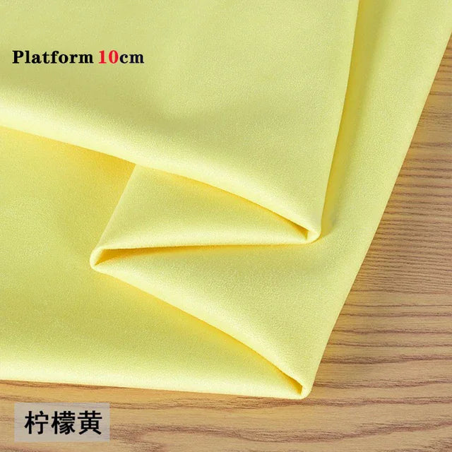 Funda protectora duradera para zapatos de plataforma de 10 cm, color beige, para botas de pole dance, resistente al desgaste, para entrenamiento y sandalias.