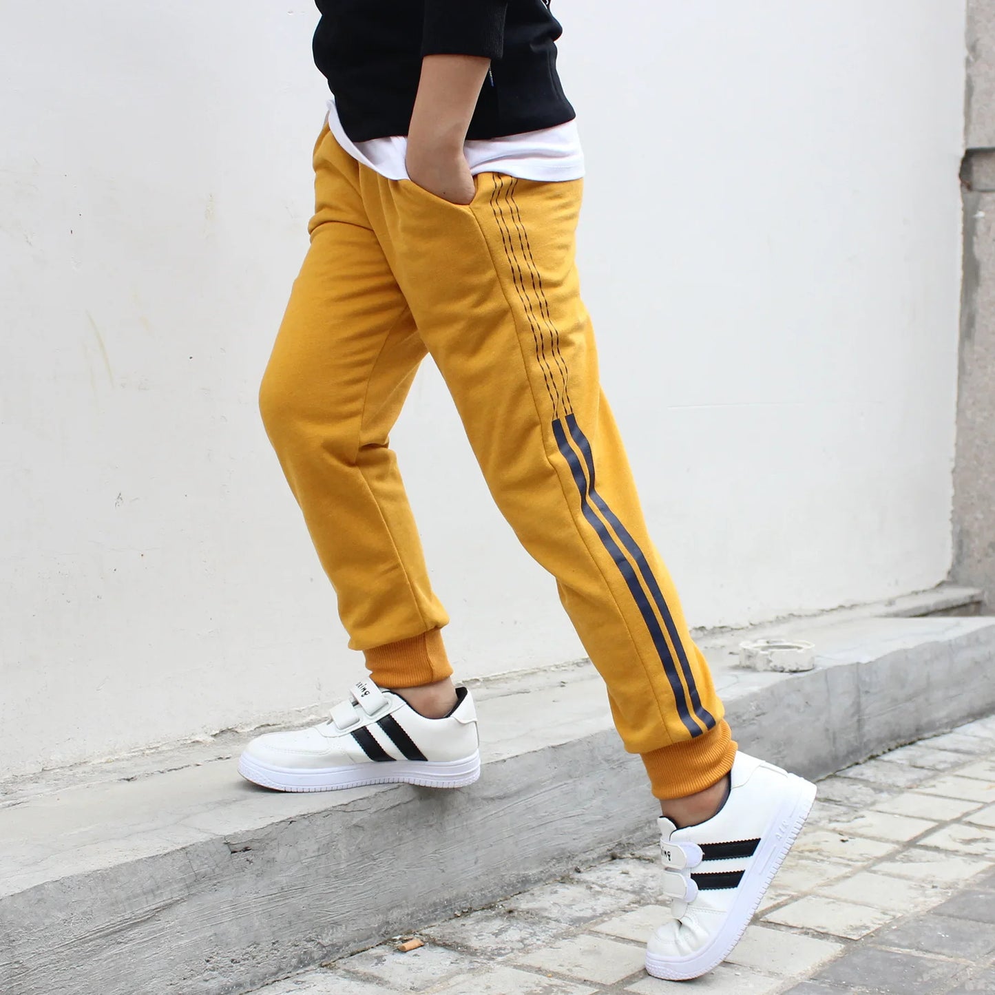 Pantalones deportivos de algodón para niños, estilo coreano, moda de primavera y otoño, para adolescentes de 10 a 12 años