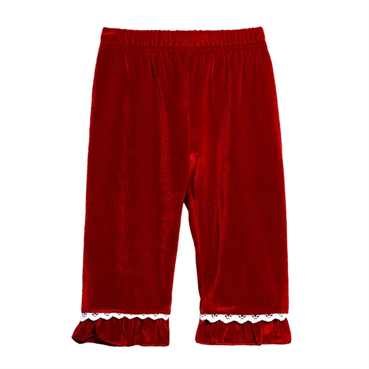 Christmas Baby Boy Girl Red Pajamas Sets For New Year Velvet Kids Family Match Pyjamas Bathrobe Outfits Children Pjs Homewear