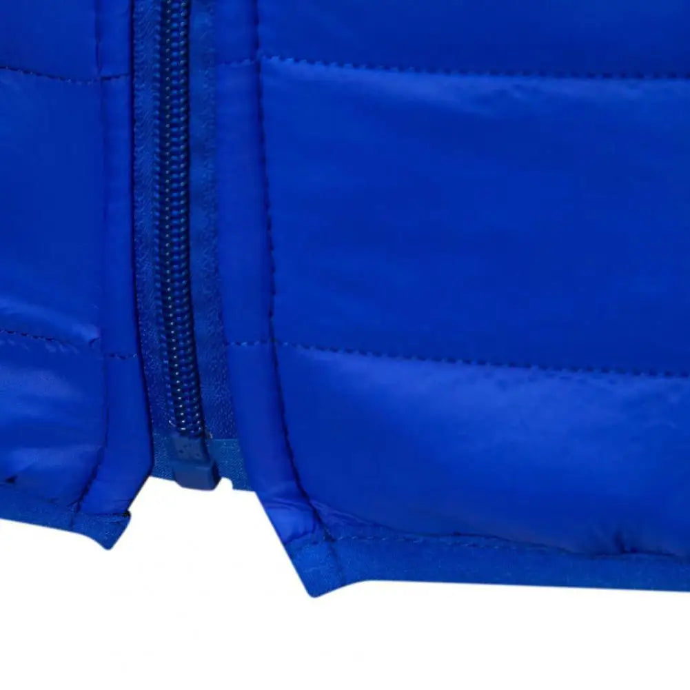 Winter Men Coat Hooded Cotton Padded Warm Windproof Parka Cotton-padded Zipper Closure Lightweight Male Down Coat Sports Clothes