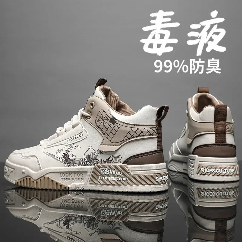 Zapatos de hombre, zapatos deportivos para exteriores, zapatos de motociclista, zapatos de plataforma transpirables de malla, botas antideslizantes personalizadas para hombre