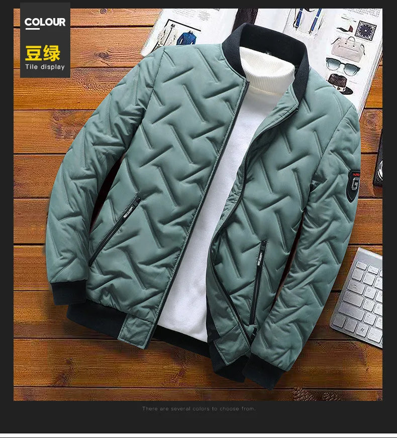 New 2025 Autumn Winter Jacket Men Cotton Padded Jacket Korean Streetwear Casual Jacket Men Fashion Clothing Male Warm Coats 5XL