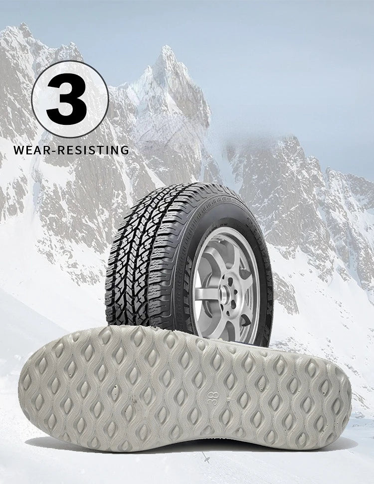 Botas de invierno para hombre, impermeables, de algodón, ligeras, sin cordones, planas, hasta el tobillo, tallas grandes 47, unisex, para la nieve.