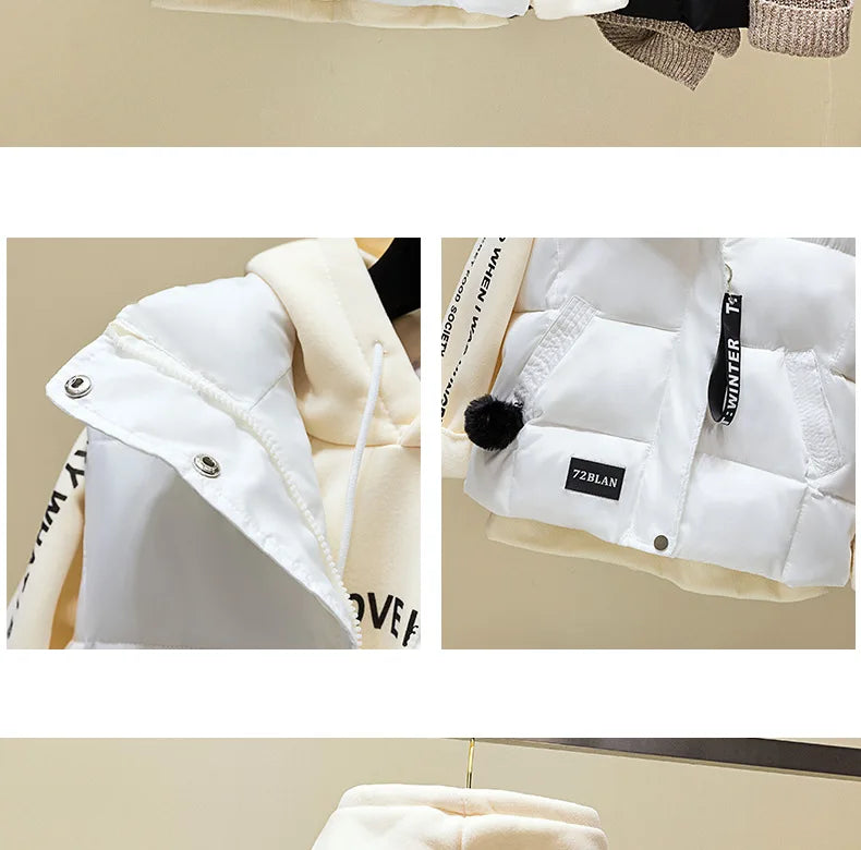 Woman Cotton Vest Winter Korean Style Buttons Zipper Solid Color High Neck Fashion woman's Vest Dropshipping Sale LDY002