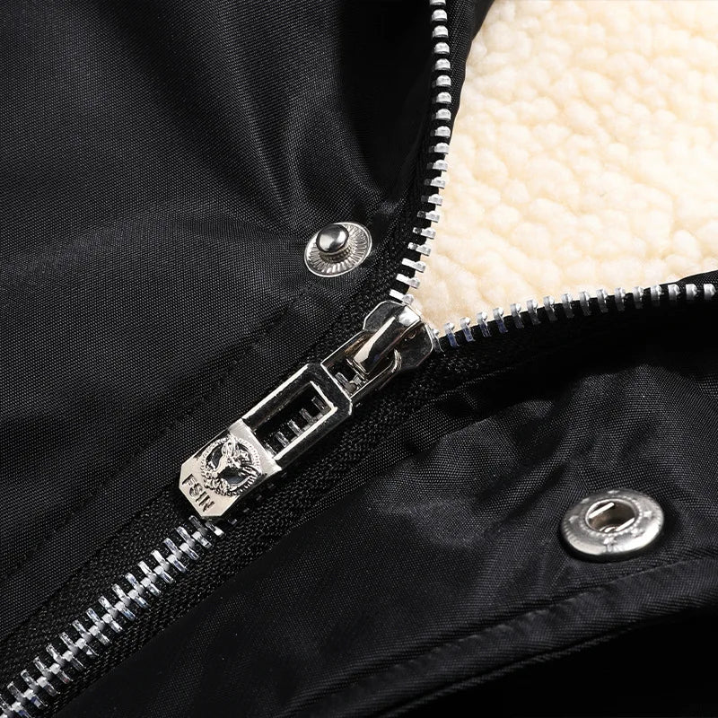 Winter new casual men's cotton-padded padded jacket warm hooded coat windproof men's large size M-5XL cotton-padded jacket