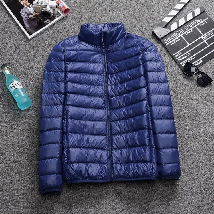Autumn/Winter Men's Cotton Coat Plus Size Cropped Lightweight Cotton-Padded Workwear Thickened Mid-Youth Padded Jacket Winter Ja