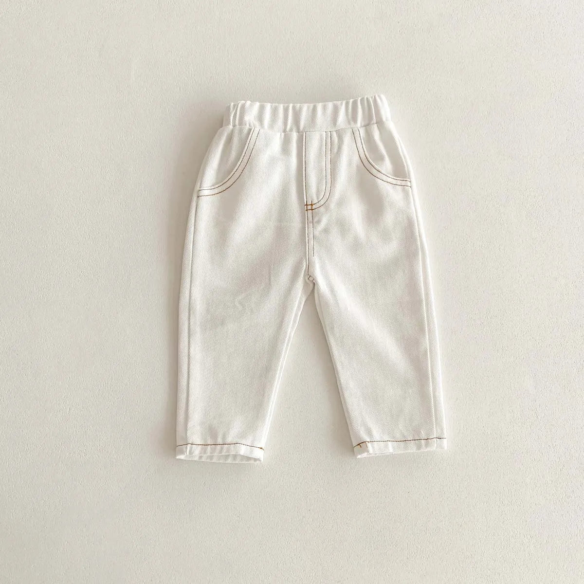 Pantalones vaqueros de moda coreana para niños, pantalones para bebés, niños y niñas, otoño, casuales, versátiles, unisex, para bebés de 1 a 6 años