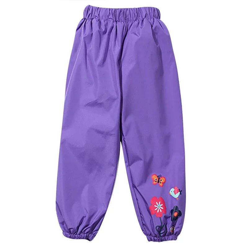 Kid Raincoat Rain Pants Casual Fashion Waterproof Girls Boys Pant Children’s Kids Rain Trousers for 1 2 3 4 Years
