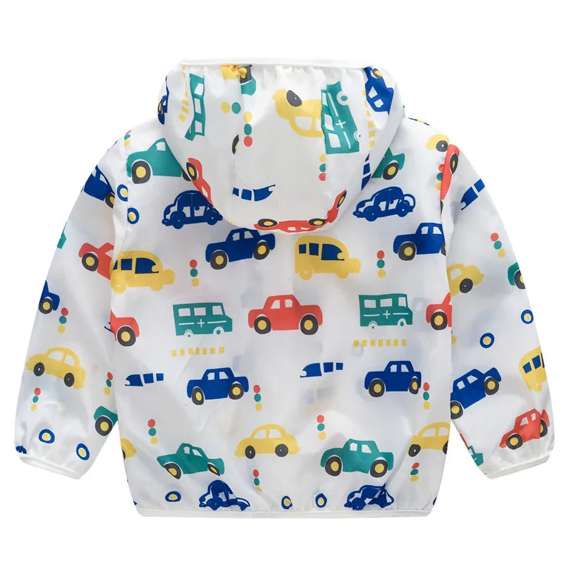 New Boys Sun Protective Jacket Thin Style Spring Summer Little Princess Coat Hooded Zipper Baby Outerwear Children's Clothing
