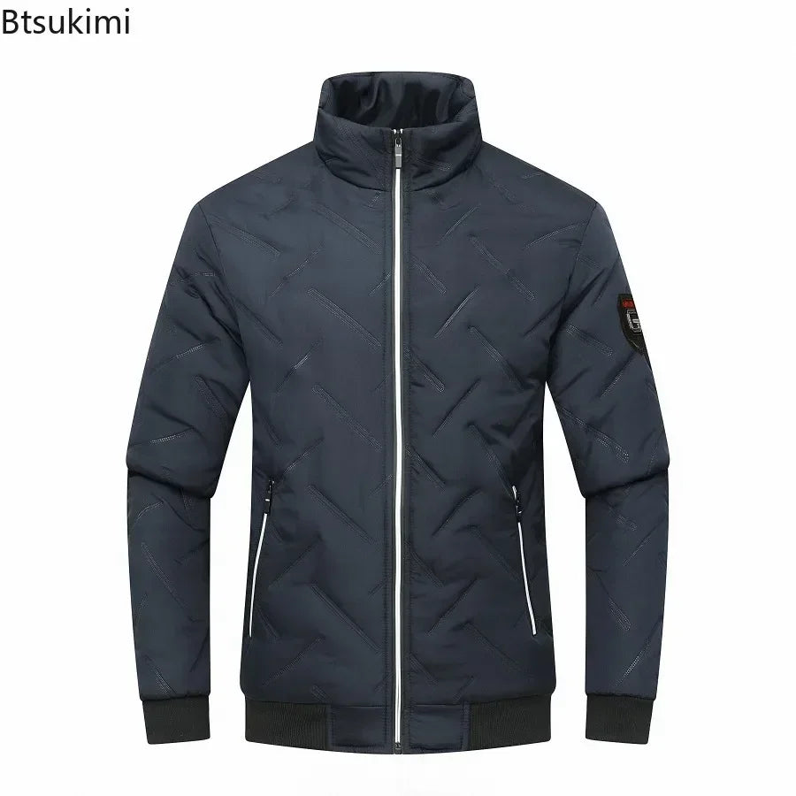 New 2025 Autumn Winter Jacket Men Cotton Padded Jacket Korean Streetwear Casual Jacket Men Fashion Clothing Male Warm Coats 5XL