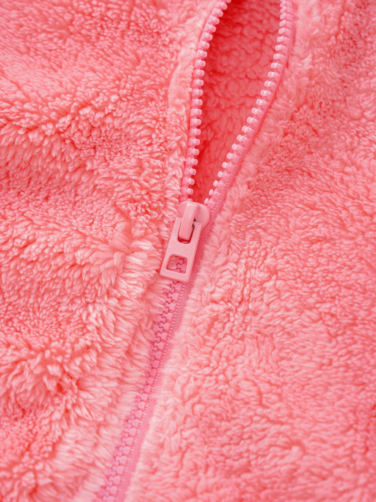 2022 Autumn Winter Girls Boys Casual Soft Warm Long Sleeve Coat Baby Kids Children Fleece Jacket Plush Zipper Closure Outerwear